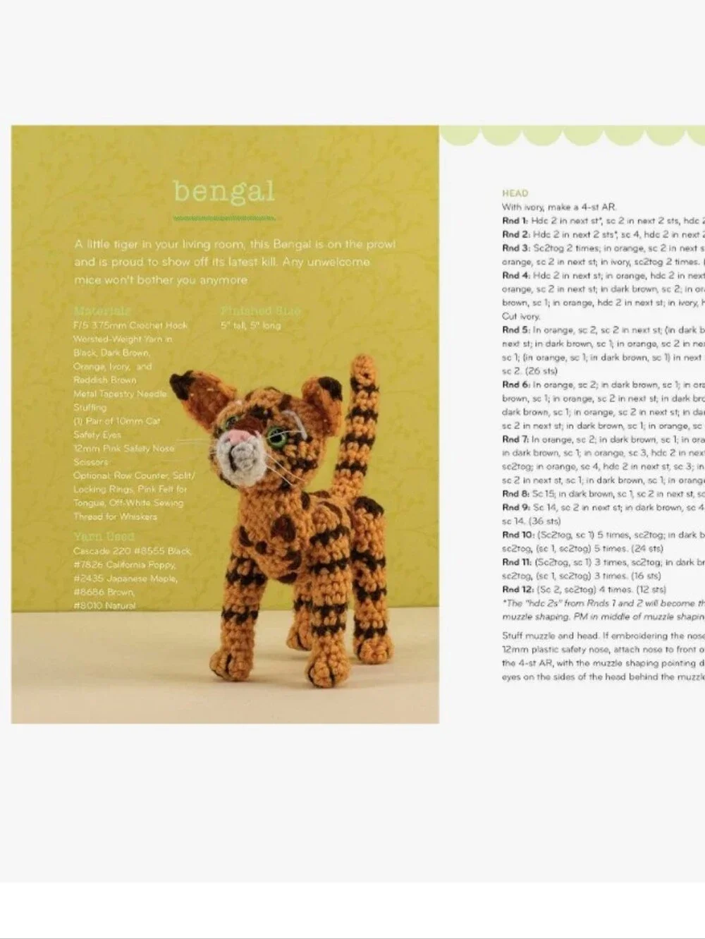Crochet Cats Kit - Orange and Cream Amigurumi Cats Perfect Gift Cat Lover Projec
